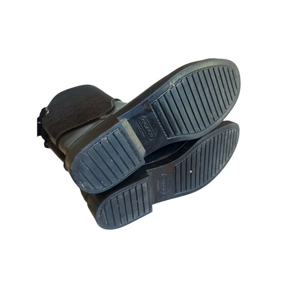 Coach Womens Black Monogram Knee-High Rain Boots Size 9 - Picture 7 of 9